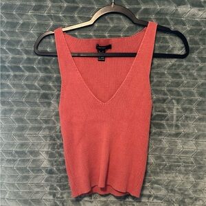 Forever 21 Ribbed V neck Tank